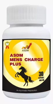 Picture of ASDM MENS CHARGE PLUS 60 CAPS 800mg