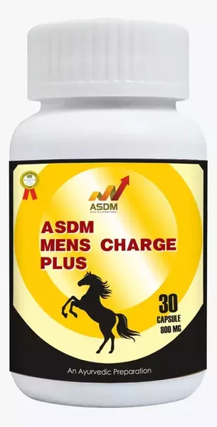 Picture of ASDM MENS CHARGE PLUS 60 CAPS 800mg